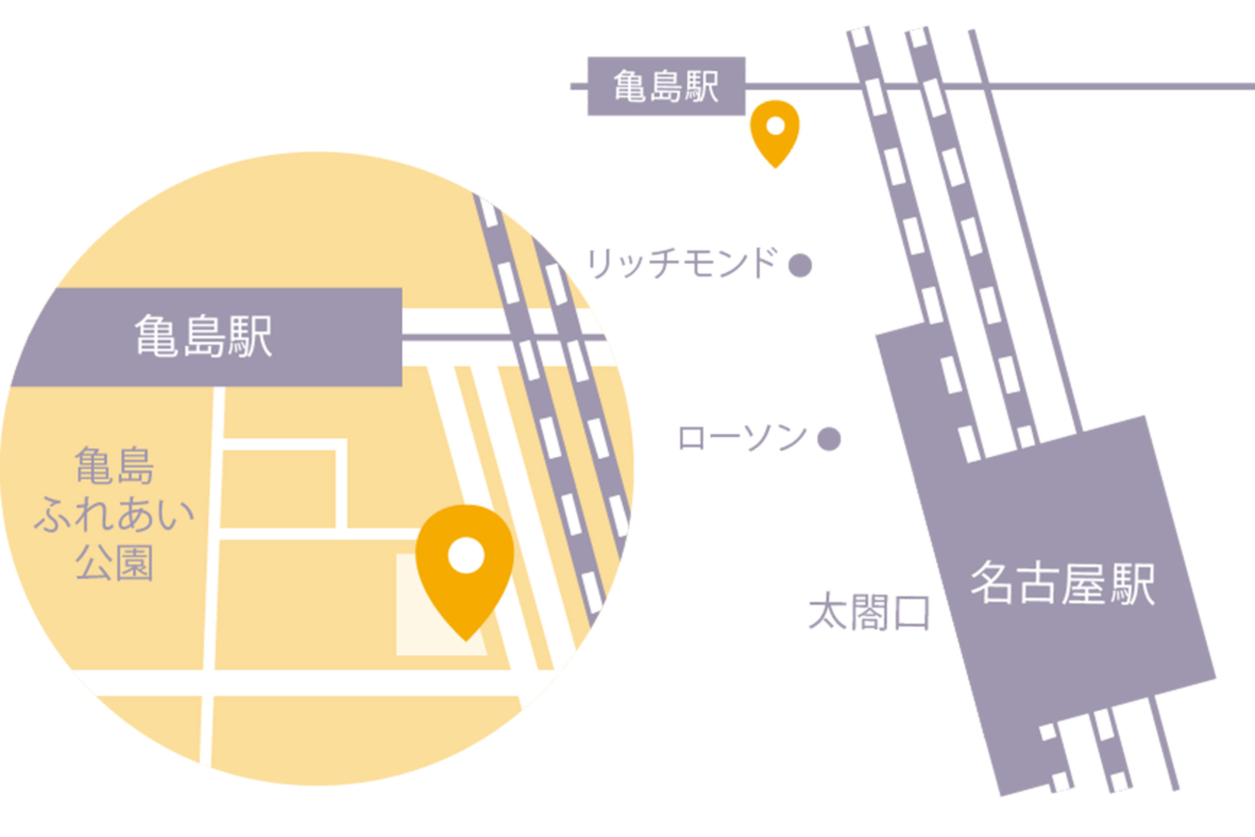 名駅ファミリアクリニック 地図